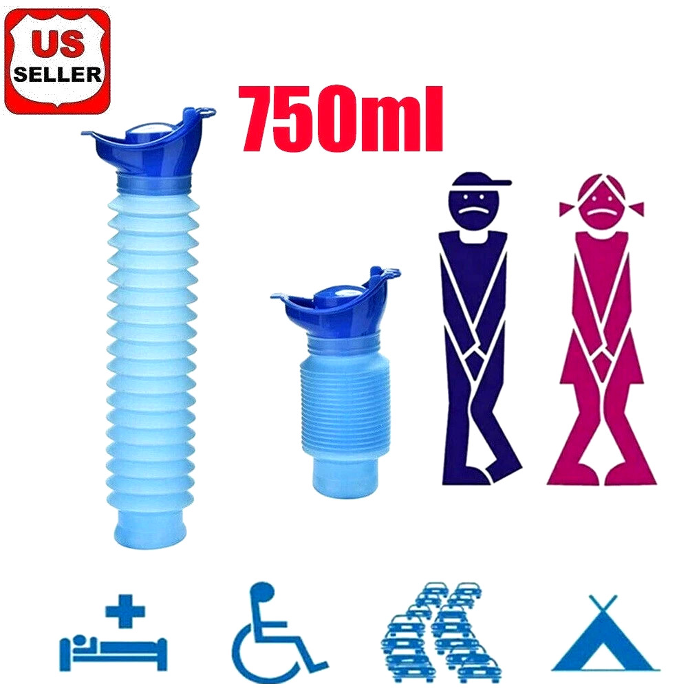 Male Female Portable Urinal Travel Camping Car Toilet Pee Bottle Emergency Kit