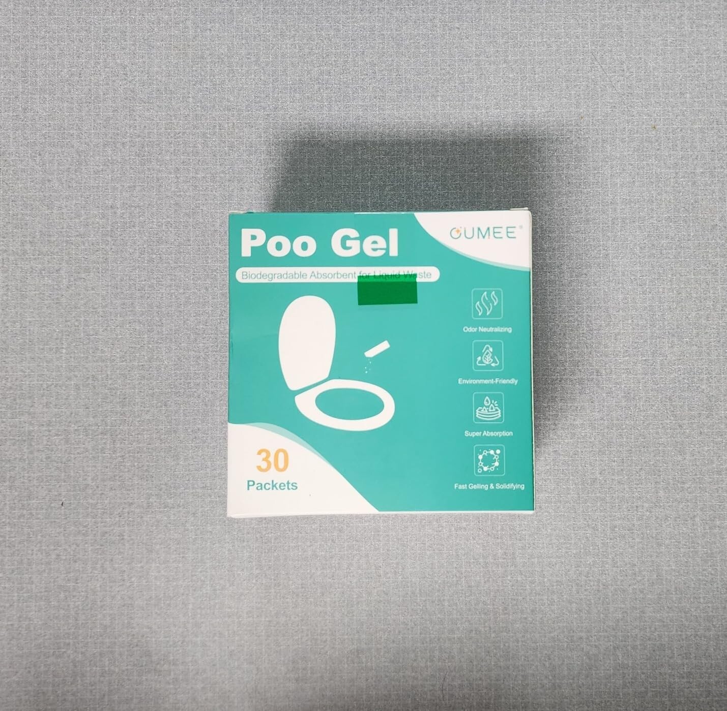 30 Packets Poo Gel for Portable Toilet, Camping Toilet Powder