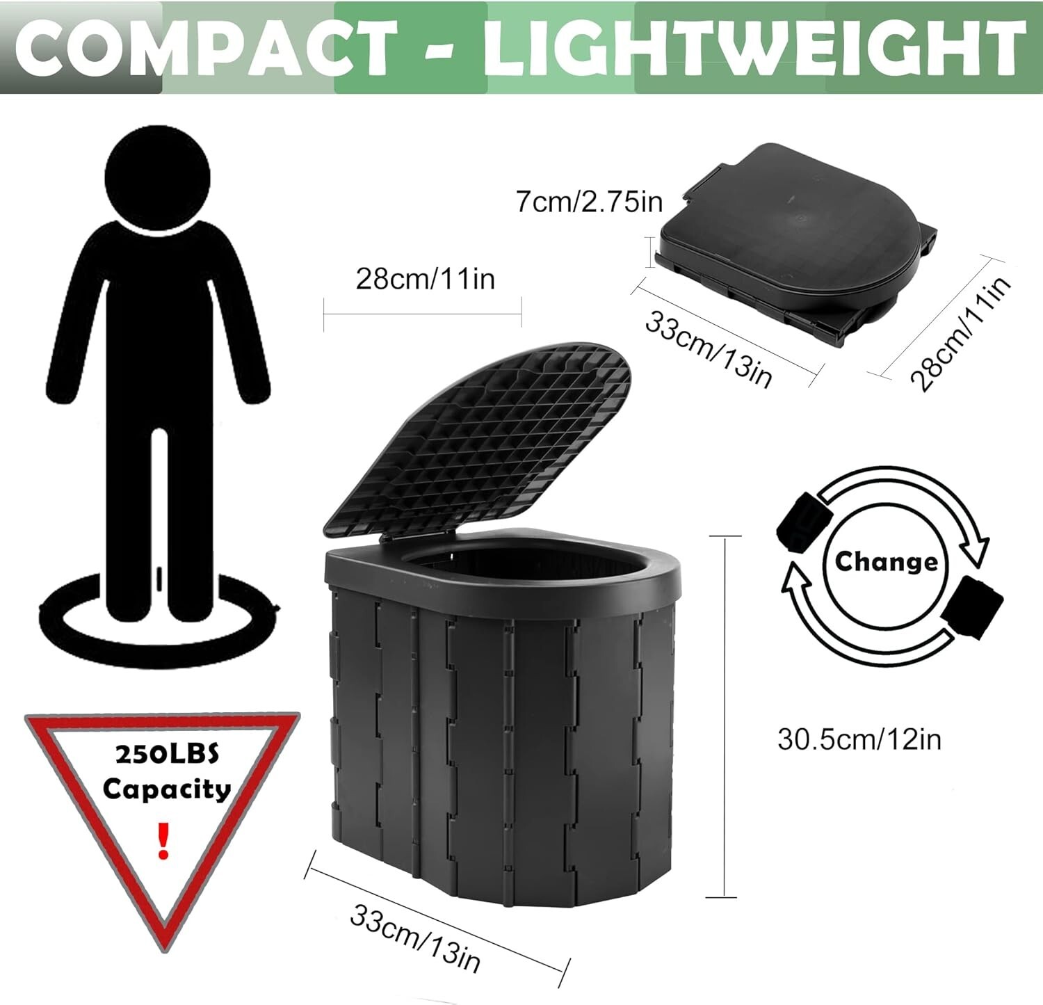 Camping Toilet Mobile Toilet Separating Toilet Portable Foldable Toilet Camping C759