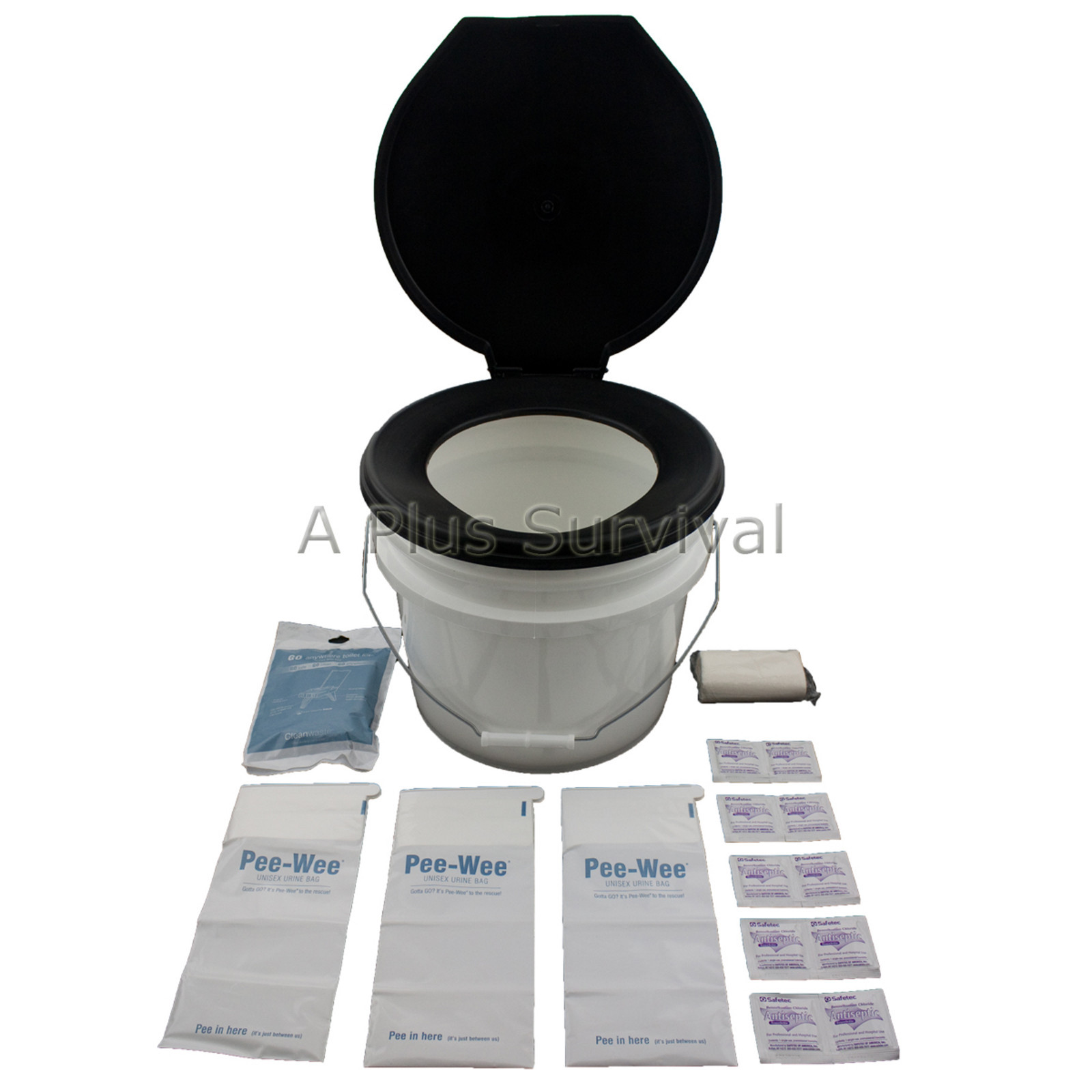 Portable Honey Bucket Kit – Boat Car School Work Office Home Emergency Survival