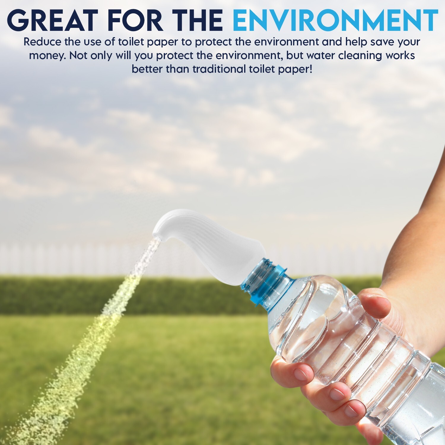 JEP 302 Camping / Backpacking Bidet – Perfect for travel bottle attachment