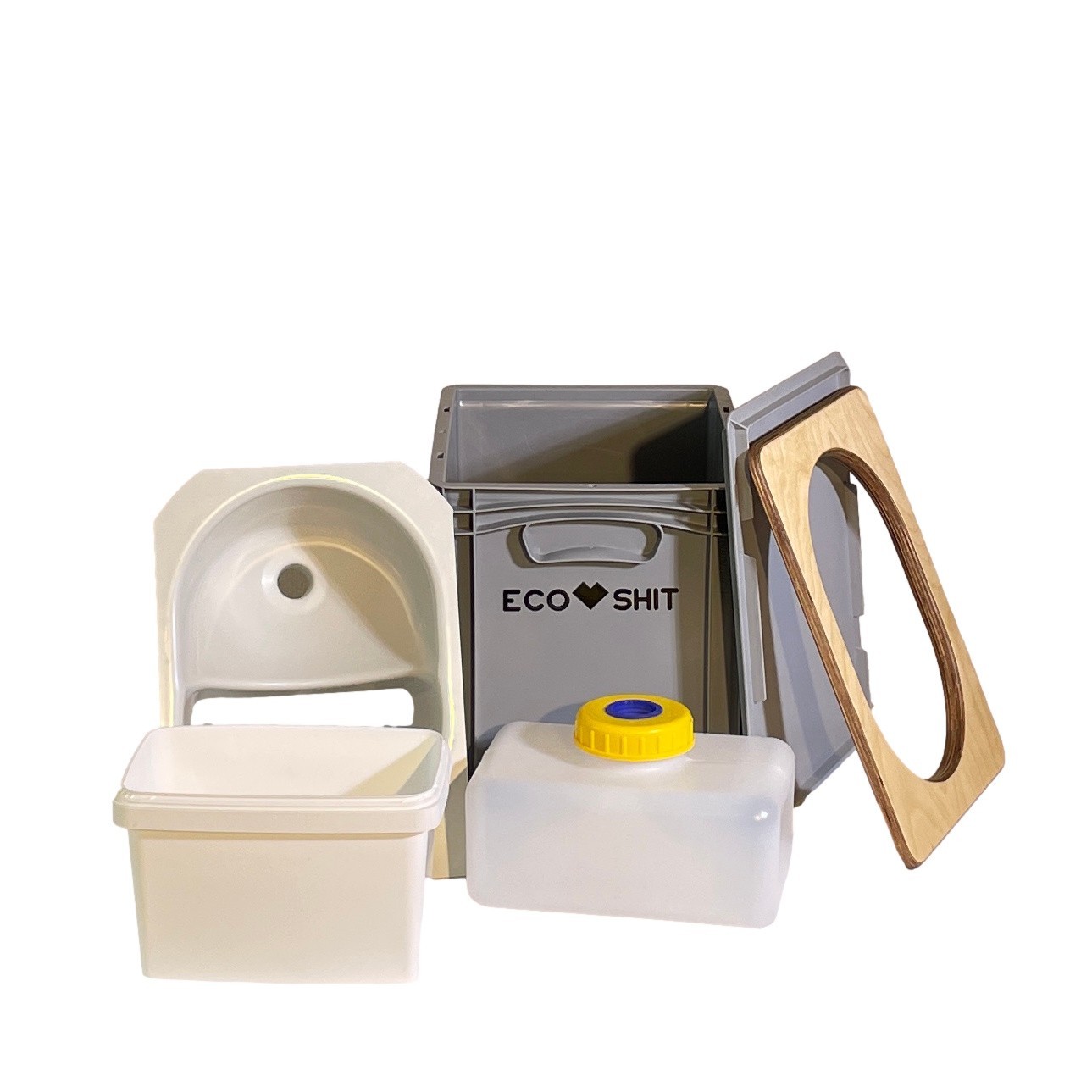 Separating toilet Eurolo Plus – in Eurobox format – with booster seat +++ Ecoshit