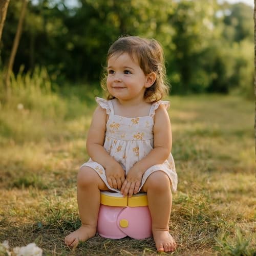 Portable, Foldable Potty Seat for Toddler, Travel Toilet Seat Emergency
