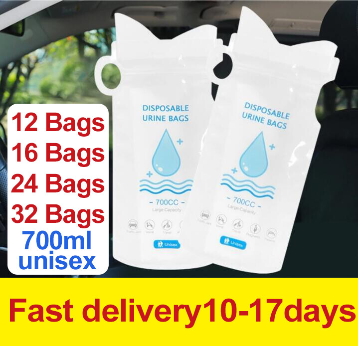 BULK Disposable Urine Vomit Portable Car Emergency Unisex Pee Bag Urinal Toilet