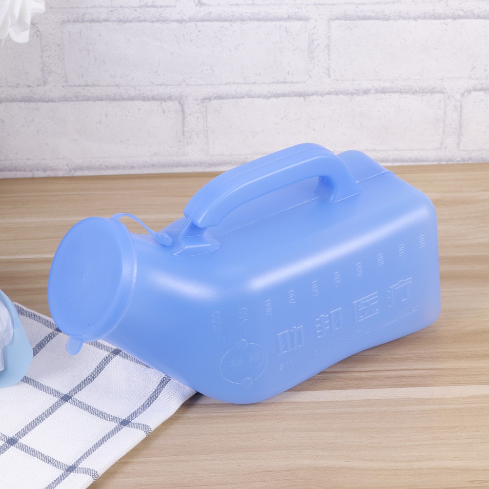 2Pcs Portable Car Toilet Reusable Plastic Urinal Blue Travel Potty