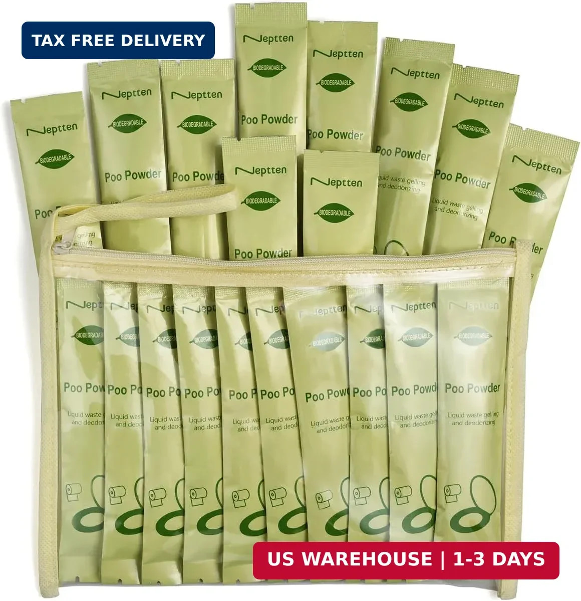 Portable Toilet Powder. Outdoor Toilet. Neutralize Odor/Fast-Acting Gel. Safe &