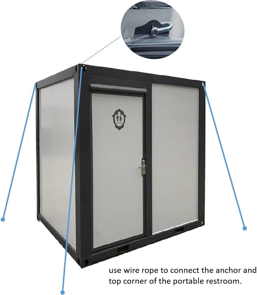 Outdoor Portable Restroom Shower Mobile Toilet Concerts Conventions Construction