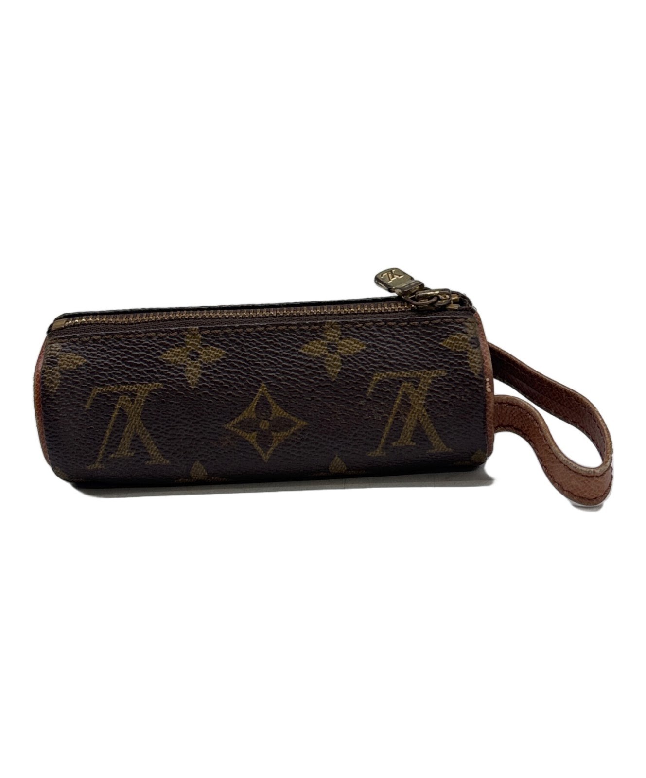 Authentic LOUIS VUITTON Golf Ball Case Brown Men/Women M58249 #0724