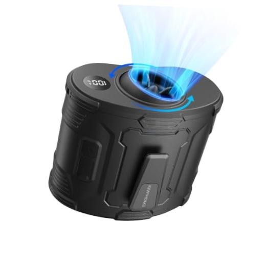Portable Waist Fan with 360° Rotatable Airflow & 10° Vertical Adjustment,