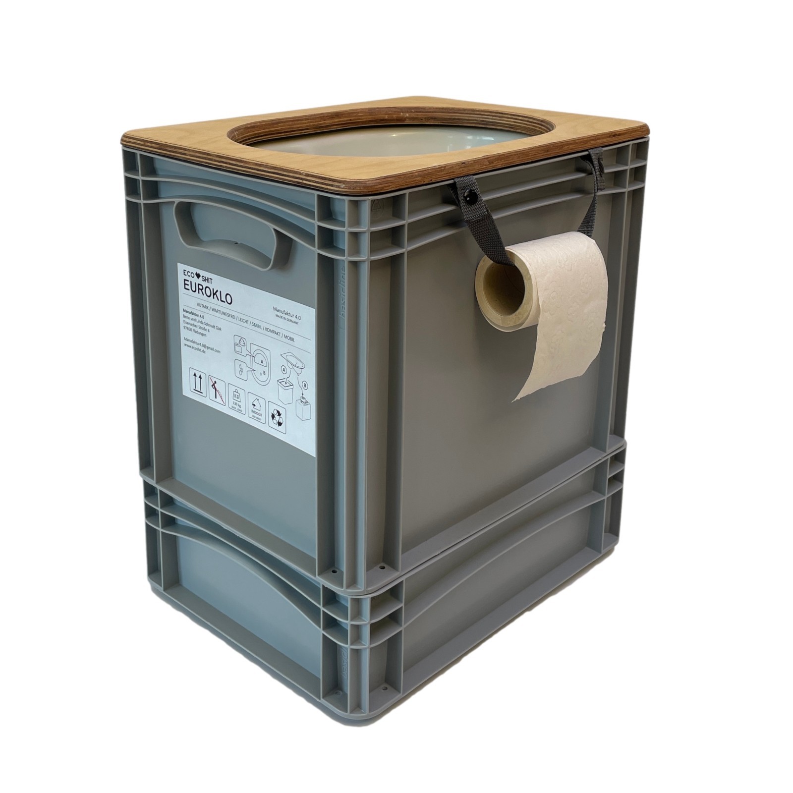 Separating toilet Eurolo Plus – in Eurobox format – with booster seat +++ Ecoshit