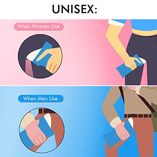 Disposable Urine Bag, 12/24 Pack Pee Bags for Travel for Women/Men, Blue-12