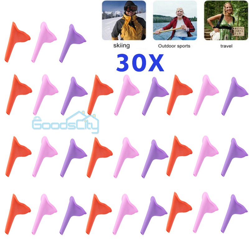 30X Women Portable Female Urinal Funnel Camping Travel Toilet Standing to Pee