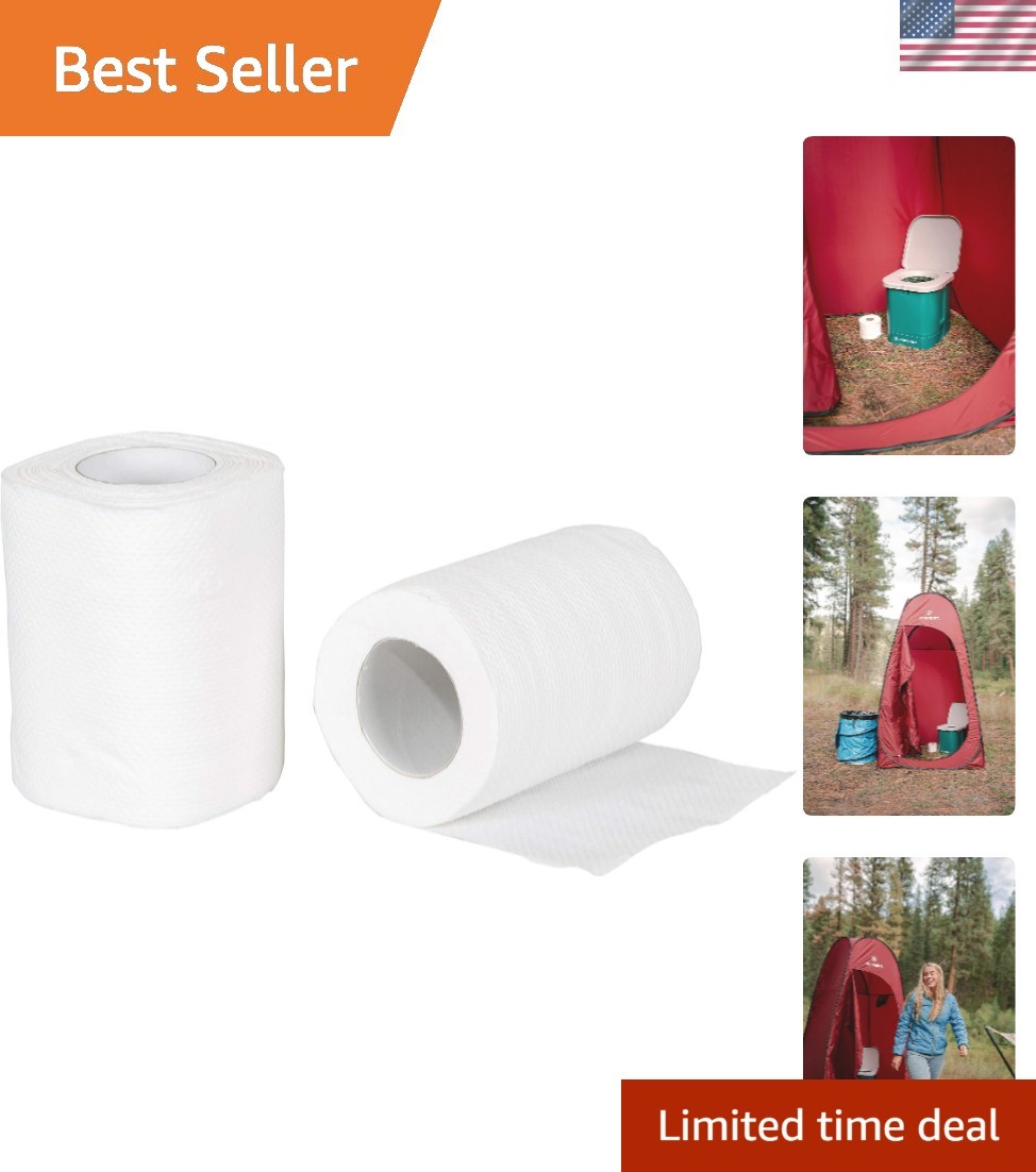 Biodegradable Toilet Tissue – 2 Pack 356,White,5.5″ L x 4″ W