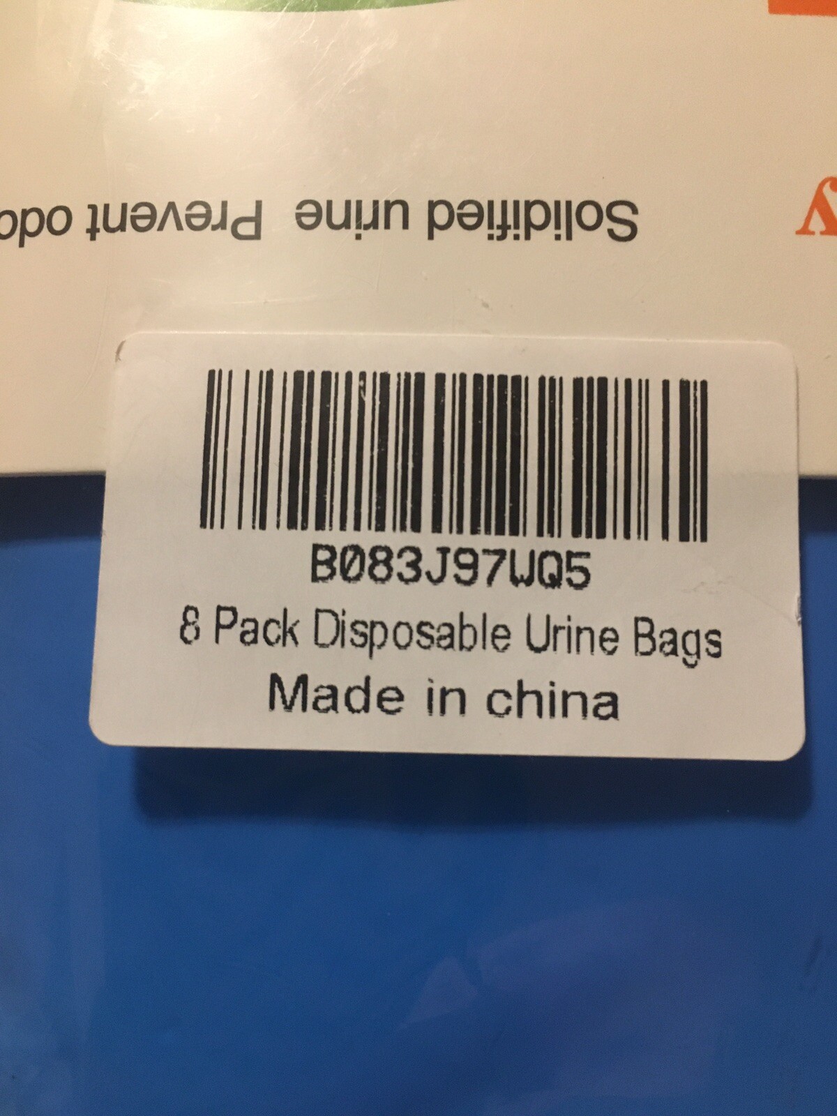 Emergency Mini Toilet Disposable 10x Urine Bags 600cc 8 Pack Male/Female Use New
