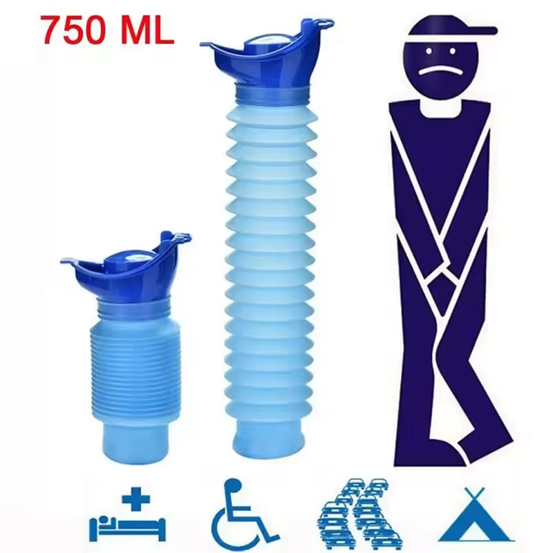 Male Female Portable Urinal Travel Camping Car Toilet Pee Bottle Emergency Kit