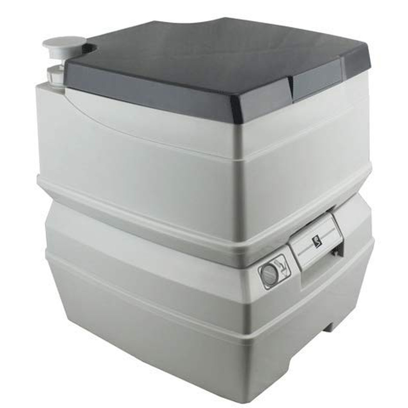 Overland TS-TOILET-5 5 Gallon Flushable Portable Outdoor Toilet with Removable H