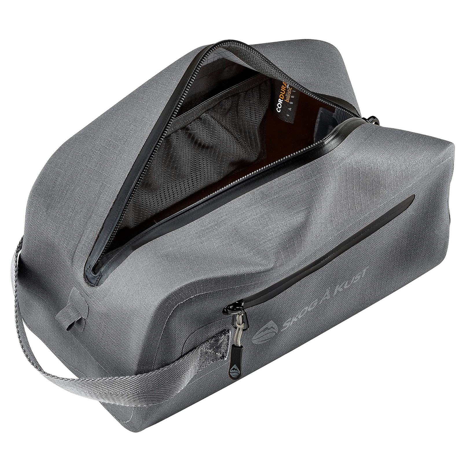 DoppSåk Waterproof & Leak-Proof Travel Toiletry Bag | Large, Charcoal Grey