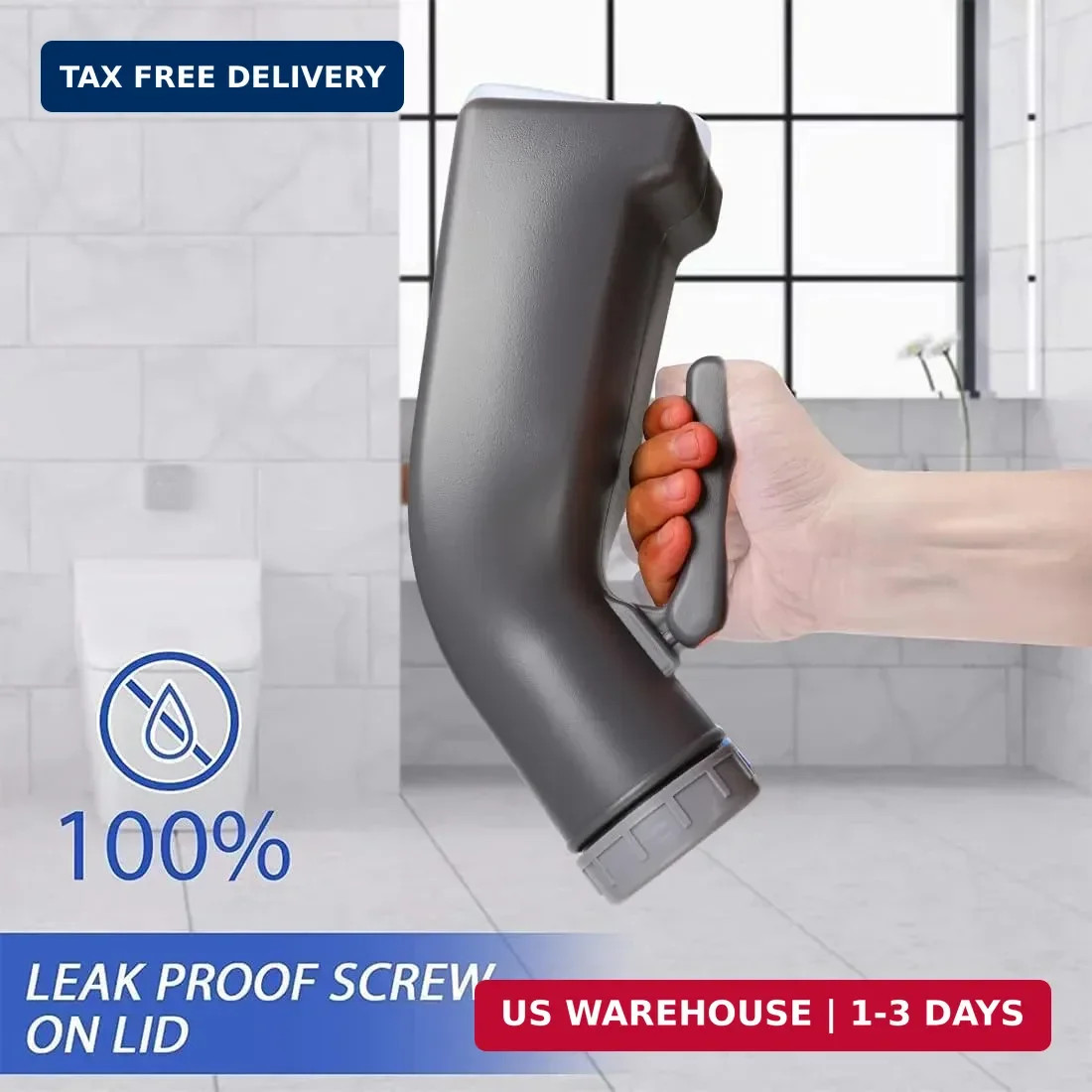 Urinal Bottle Plastic Pee Bottles for Men Portable Urine Bottle Urinal Toilet wi