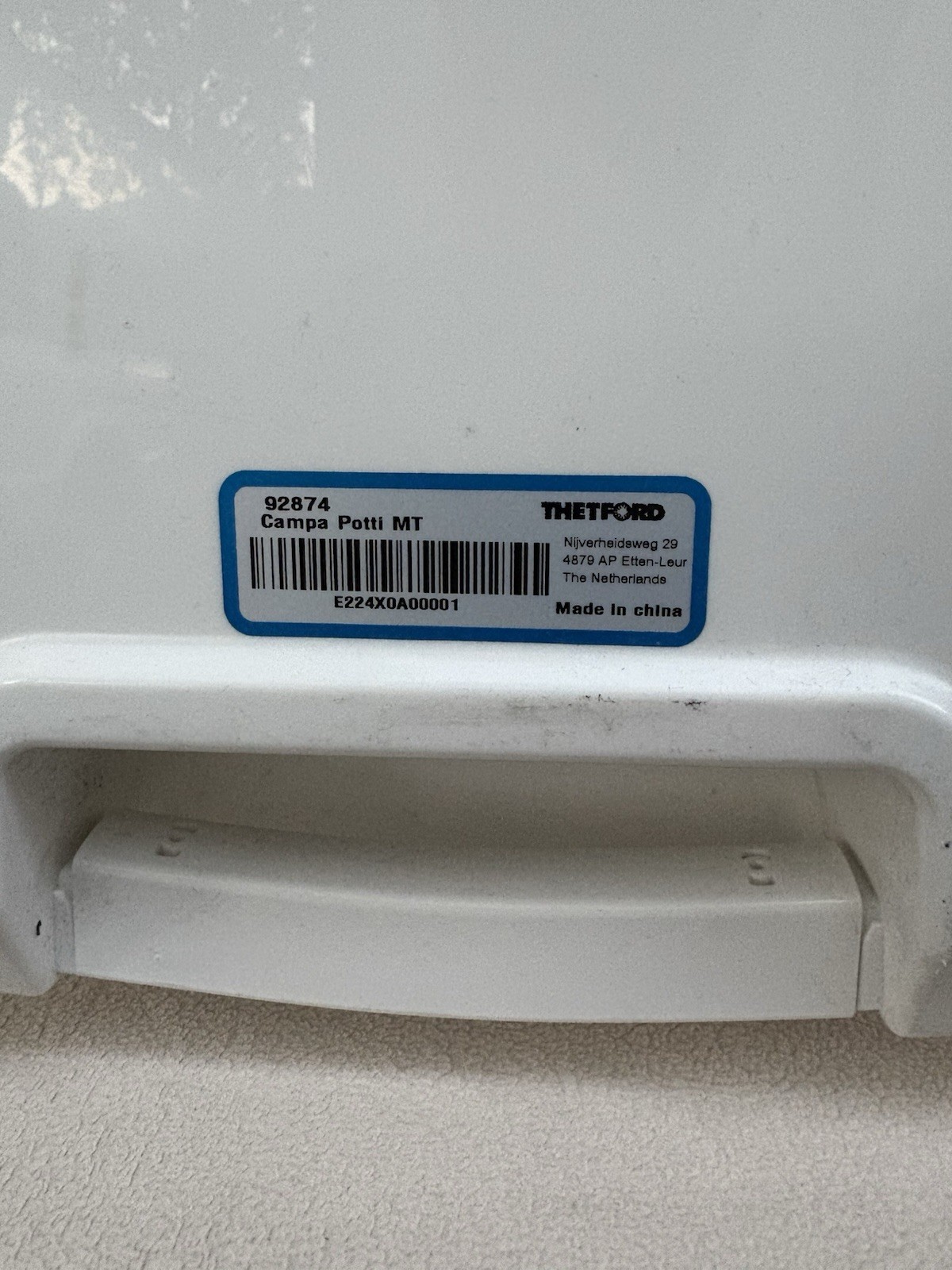 Thetford 92874 Chem Campa-Potti MT Portable RV Camping Toilet NEW