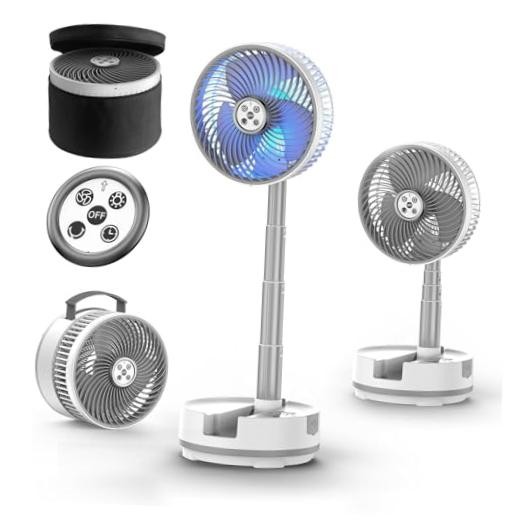 Socool 20000mAh 8″ Portable Fan Battery Operated Fans, Oscillating Charging