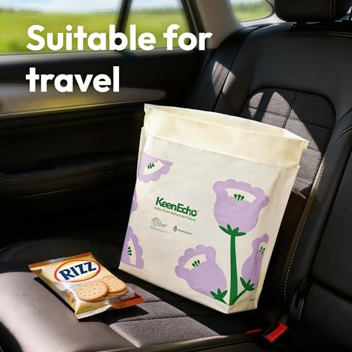 Disposable Car Garbage Bin Bags, Vomit Trash Bags Purple 20 Count (Pack of 1)