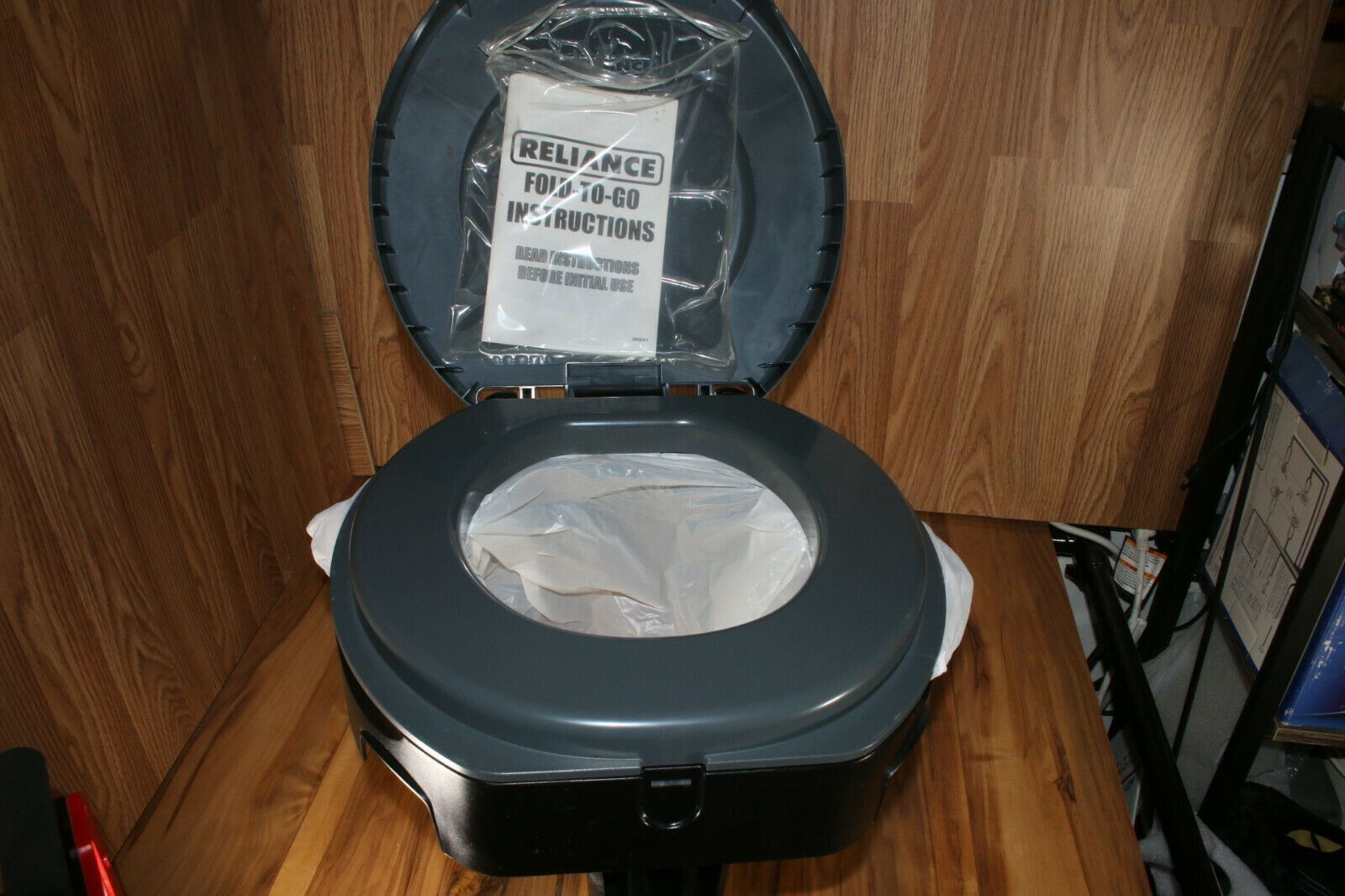 Folding Portable Toilet Reliance Collapsible Camping,Hiking,Road Trips GOTTA GO