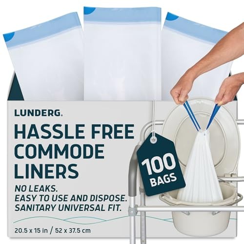 Commode Liners – Value Pack 100 Count Universal 100 Count (Pack of 1) Standard