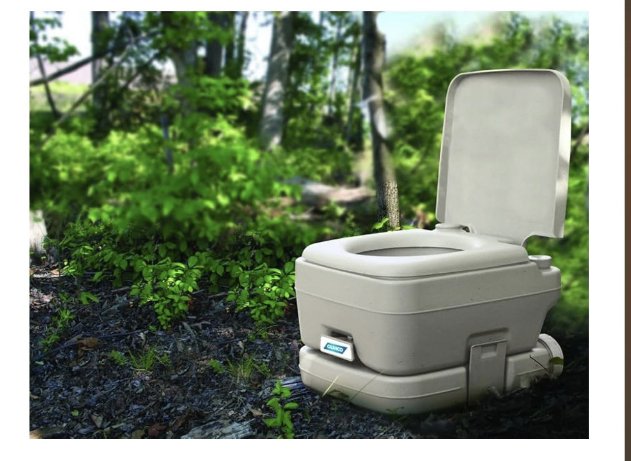 Camco 2.6 Gallon Portable Toilet For Camping Rv Boating And Road Trips