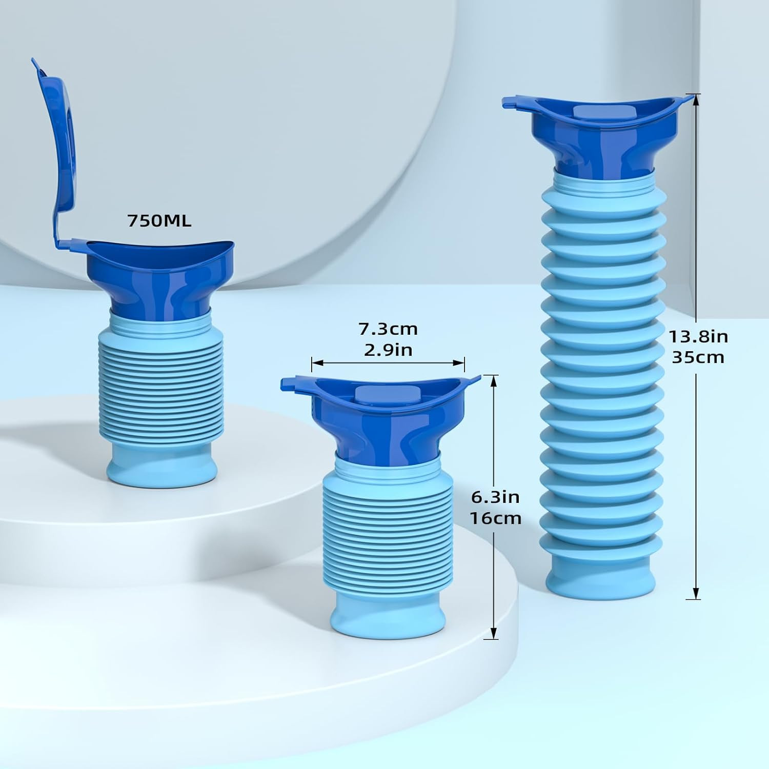 Pee Bottles for Men, Adjustable Emergency Urinal, Car Pee Bottle for Men and Wom