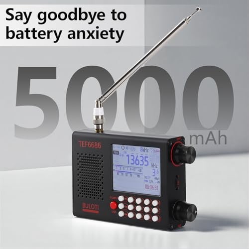 TEF6686 Portable Shortwave Radio，AM FM SW LW Ultra High Sensitivity Full Band