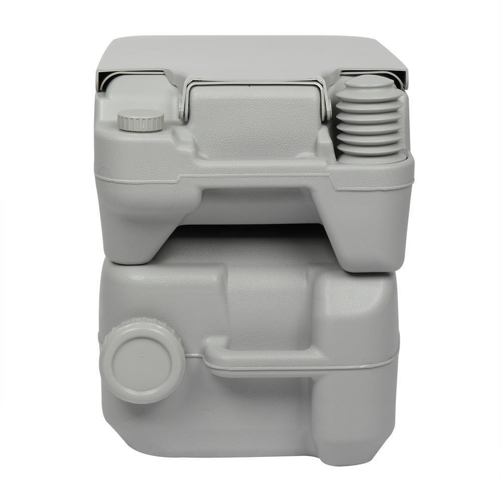 Portable Toilet Flush Travel Camping Commode Potty Outdoor/Indoor 5 Gallon 20 L