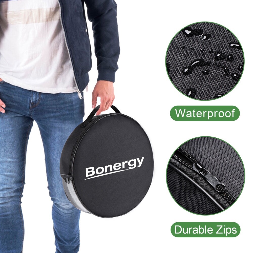 Bonergy Retractable Portable Toilet for Camping Toilet with Handy Storage Bag