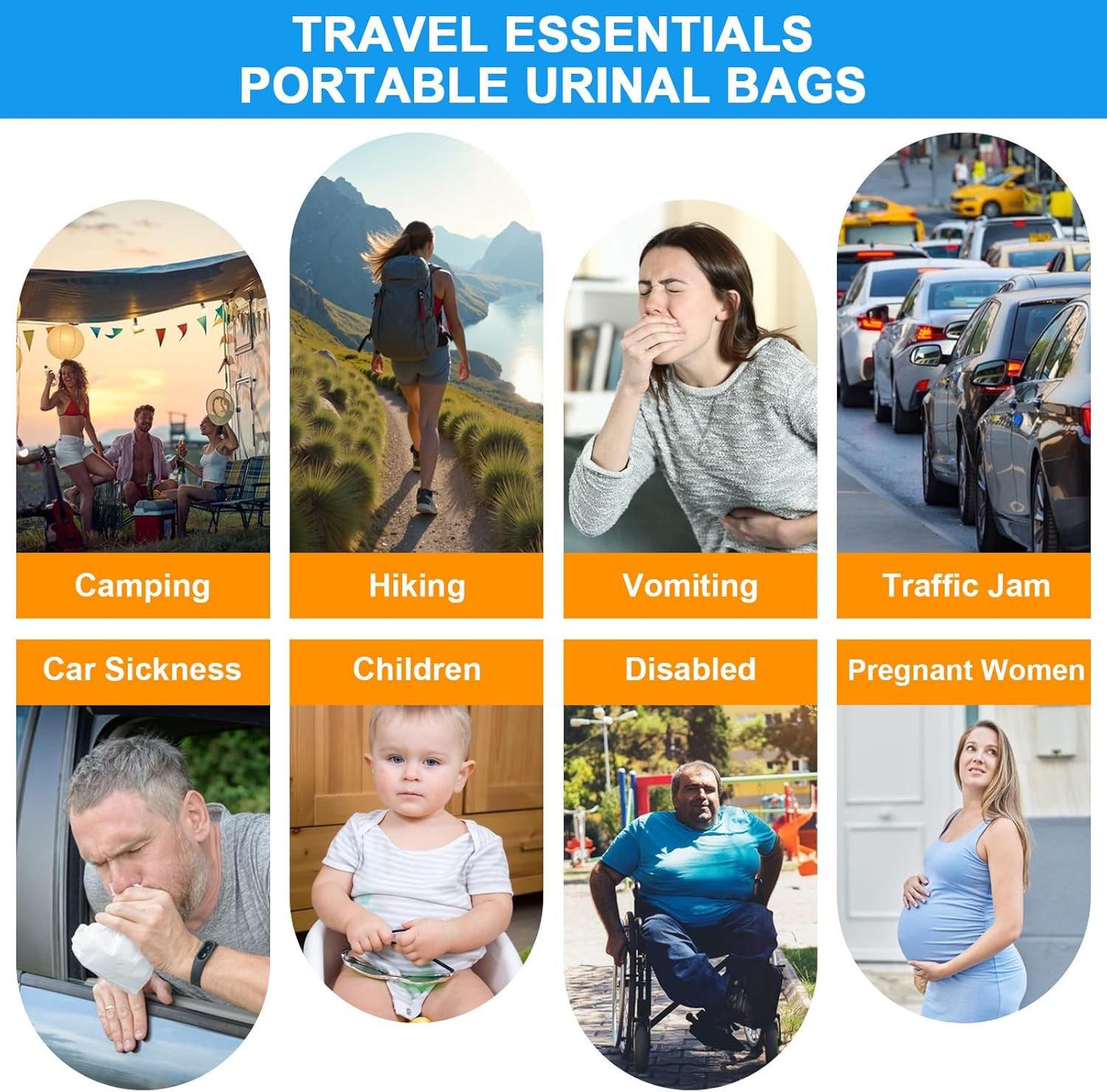 Travel Urine Bags Portable Disposable