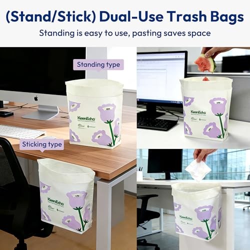 Disposable Car Garbage Bin Bags, Vomit Trash Bags Purple 20 Count (Pack of 1)