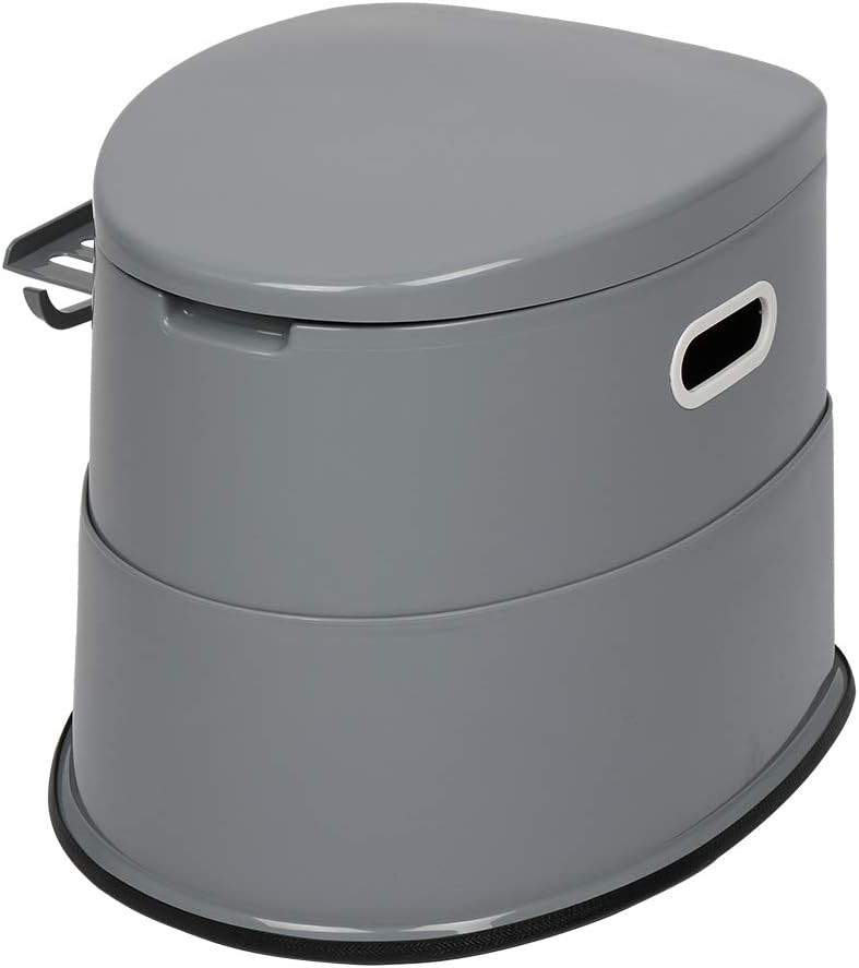Portable Toilet Outdoor Lightweight Porta Potty W/ Detachable Inner Bucket