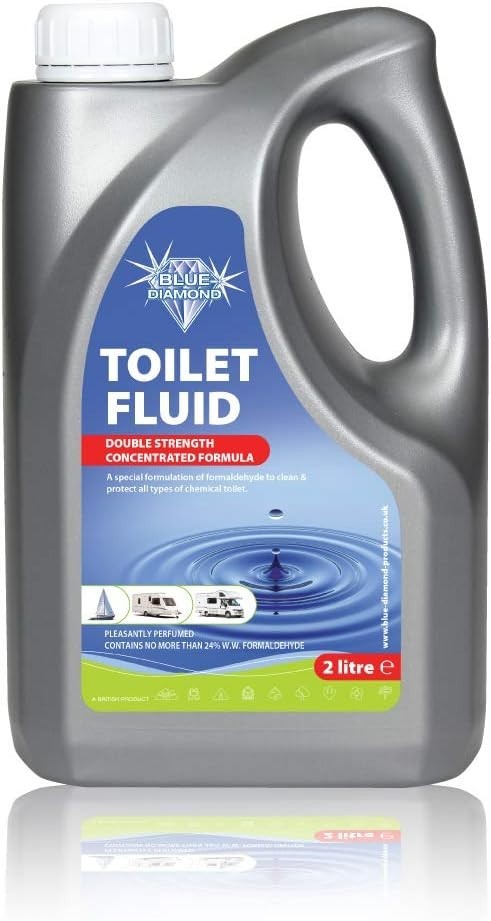 Toilet Fluid & Rinse 2L Twin Pack for Caravan & Motorhome Eco Friendly Chemical