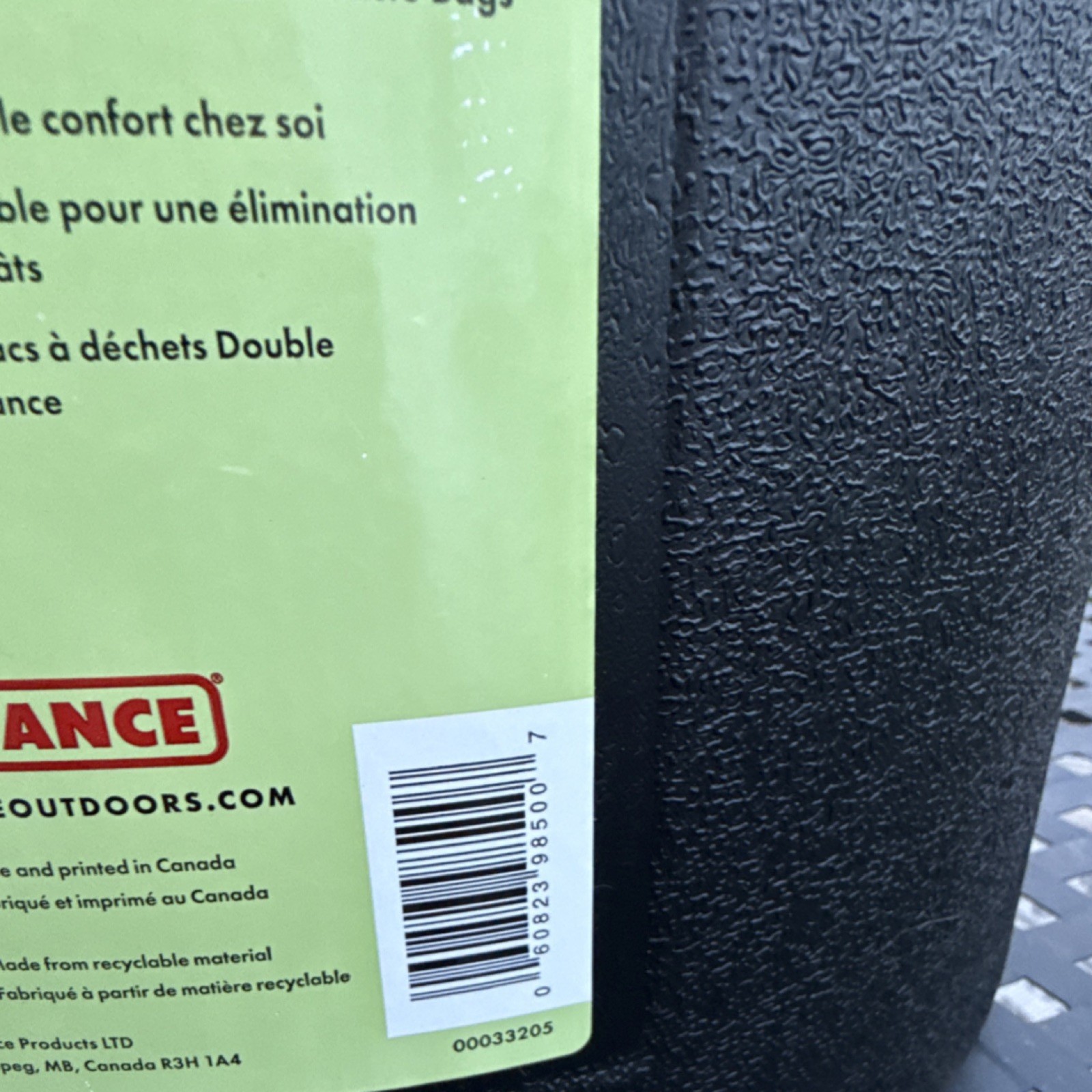Reliance Hassock 2.0 Portable Chemical Toilet, 4 Gallon Black Camping Outdoor