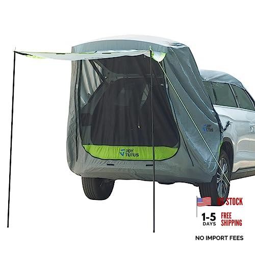 SUV Tailgate Tent with Awning Shade, Car Roof Medium-Standard Grey Green