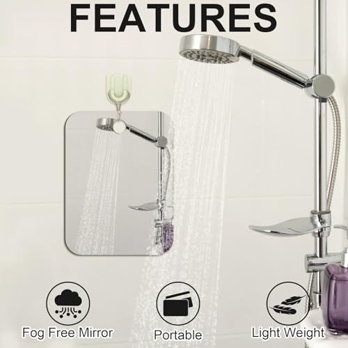 Pack Medium Mirror for Shaving (6 × 8 inch) Fogless 6 x 8 Inches 2
