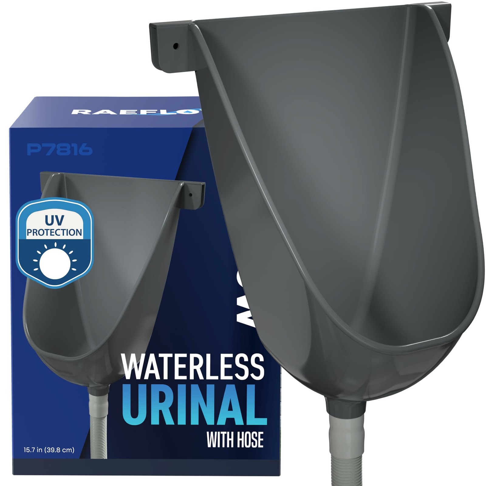 Waterless Urinal with Hose – UV Resistant Outside Urinal, Outdoor Plastic Uri…