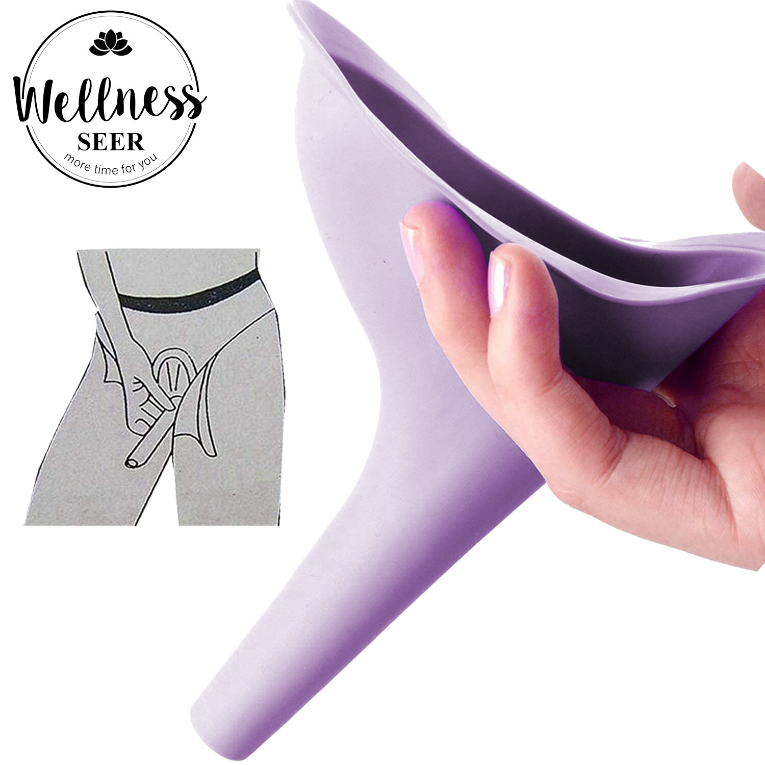 3PCS Reusable Portable Urinal Women Female Travel Camping Travel Toilet