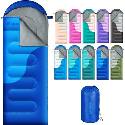 Sleeping Bags for Adults&Kids,Lightweight Waterproof Warm Weather Sleeping Blue