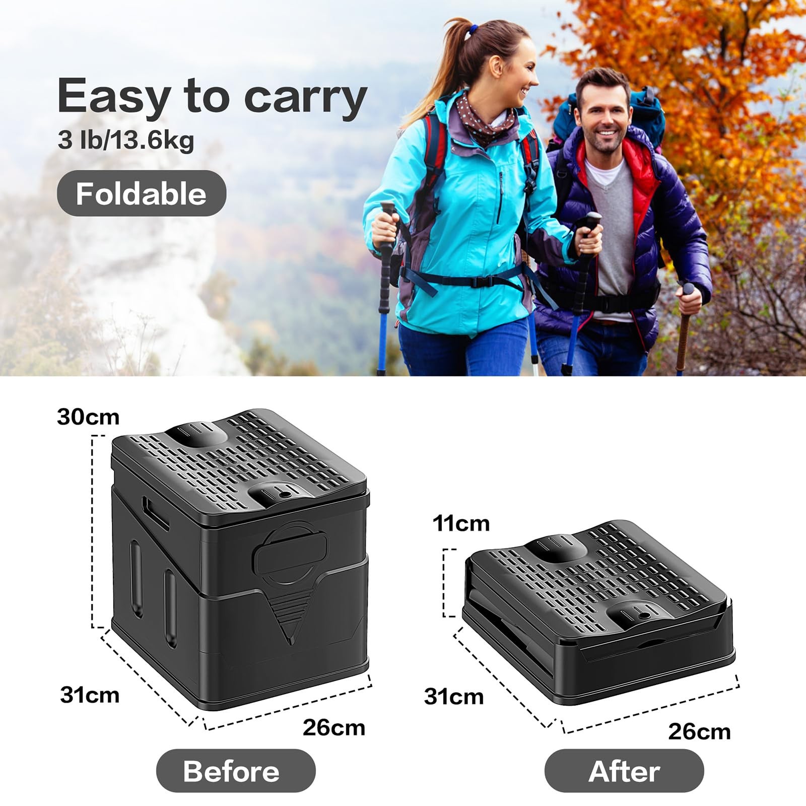 Portable Toilet,Camping Toilet Have Small Foldable Size. It is Compact Portab…
