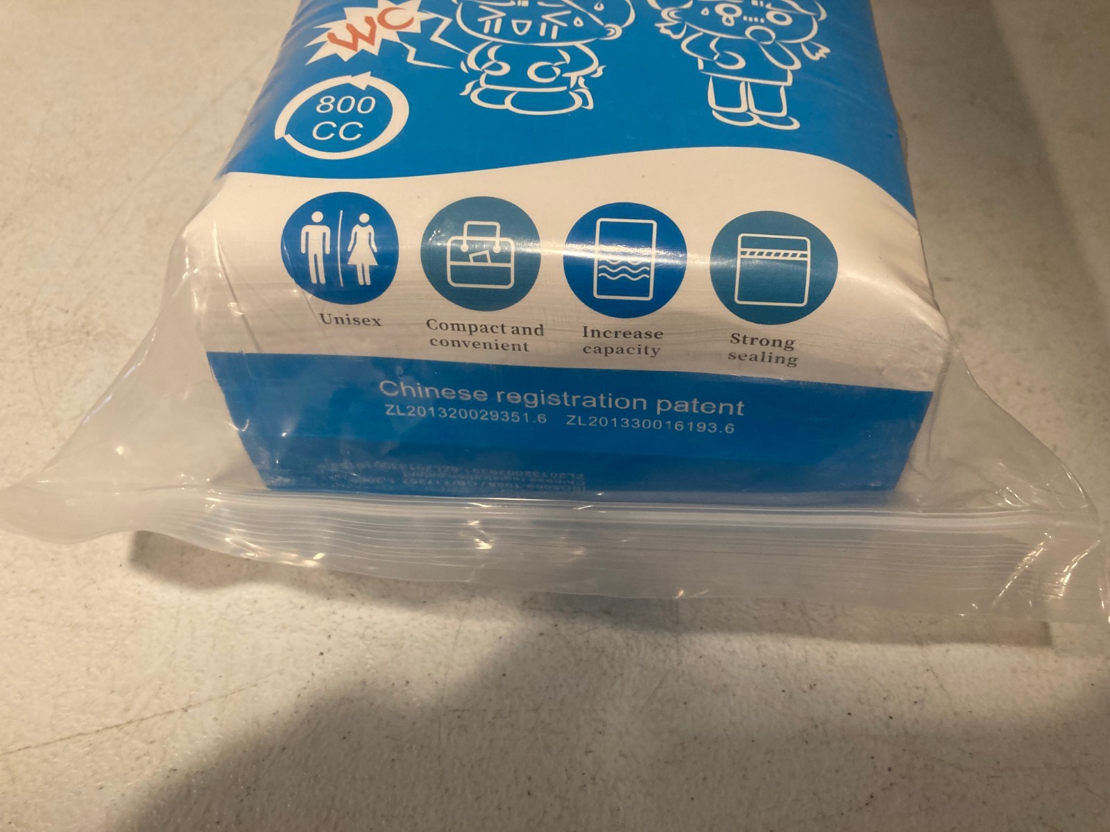 Disposable Urinal Bag Unisex 24 Pack Road trip Camping