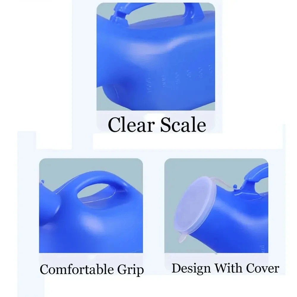 1200ml-Unisex Travel Urinal Bottle Portable Car Camping Pee Container-USA