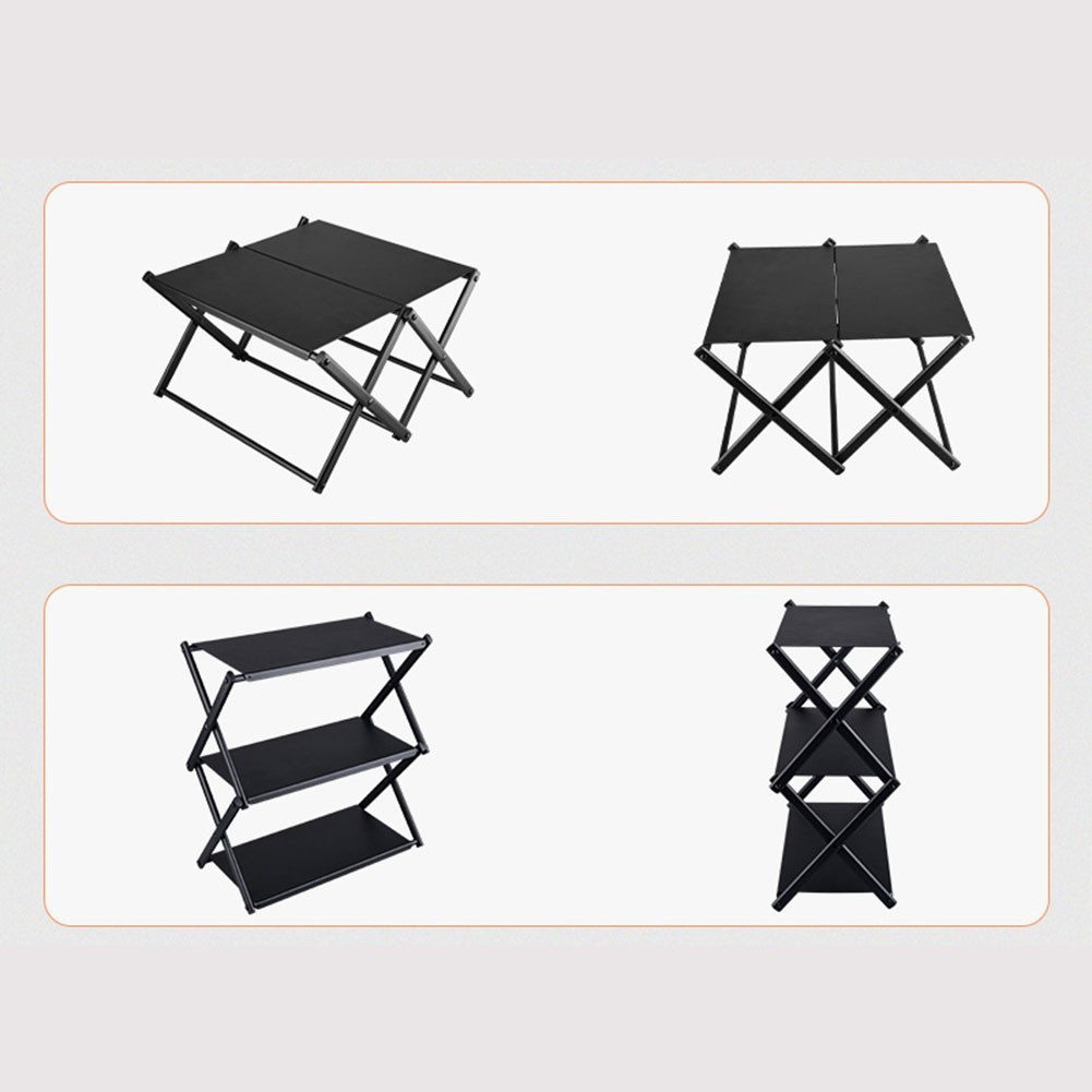 Compact 3 Tier Rack for Outdoor Events Easy to Assemble and Transport for Use