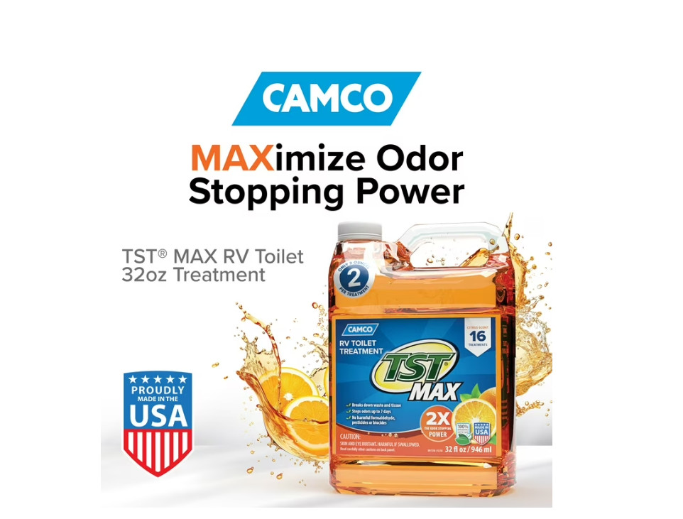 Camco TST MAX Strength Orange Scent RV Toilet Treatment Formaldehyde FreeBrea 2P