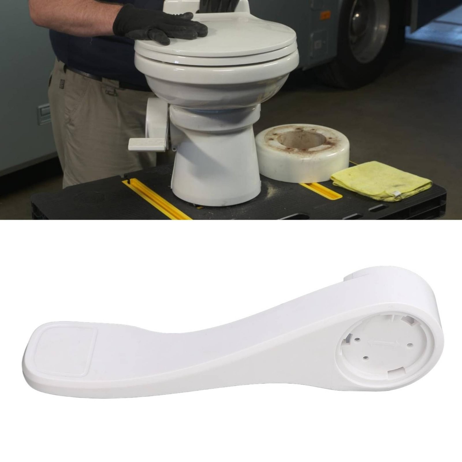Direct Discharge Toilet Pedal ABS Plastic RV Toilet Foot Pedal Molded Molded