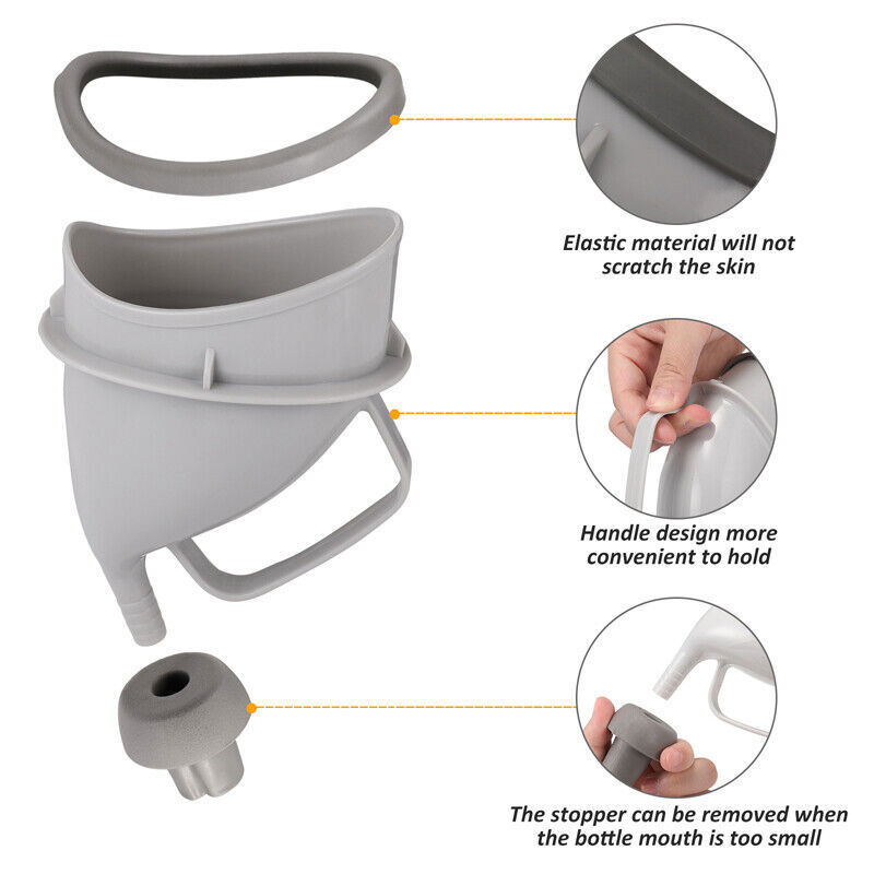 1-3X Portable Urinal Male Female Travel Camping Car Toilet Emergenc Pee Outdoor