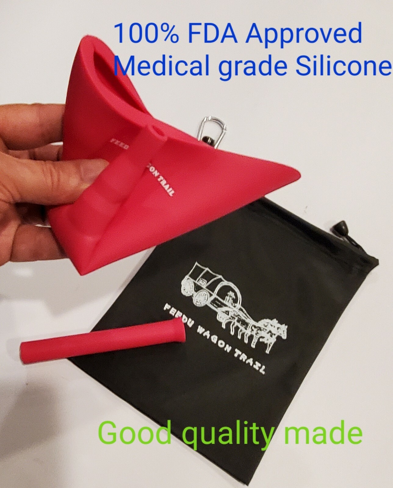 2 pk Female Urination Device Women Able to Pee Standing Up Funnel for Camp hike